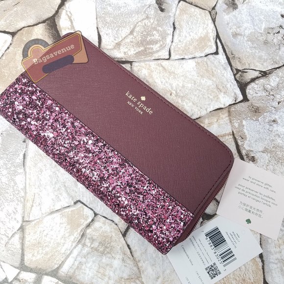 #bagsavenue set penny greta court tote cherrywood maroon neda wallet Kate Spade - Picture 4 of 16